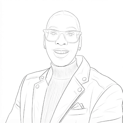 Britanie – Cheffe de produit Portrait (effet dessin au crayon) de Britanie, cheffe de produit