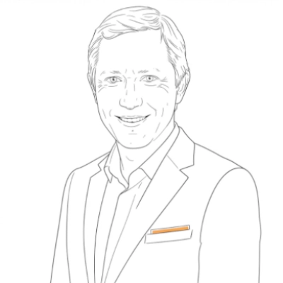 Joël – Fondateur & CEO de RHSelect Portrait (effet dessin au crayon) de Joël, Fondateur & CEO de RHSelect